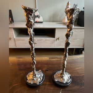 Michael Aram after the storm candle holders. Never used